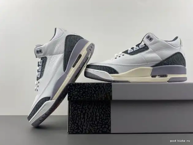 Grey Jordan Air Cement 3 CT8532-106 0325